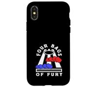 Cornhole Player Four Bags of Fury Fun Coque pour iPhone X/XS