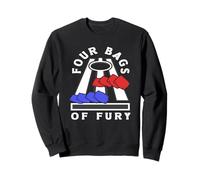 Cornhole Player Four Bags of Fury Fun Sweatshirt