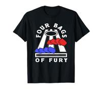 Cornhole Player Four Bags of Fury Fun T-Shirt