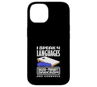 Cornhole Player Je Parle 4 Langues Cornhole Coque pour iPhone 14