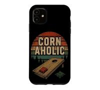 Cornhole Pouf Poire rétro Coucher de Soleil Coque pour iPhone 11
