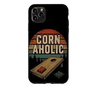 Cornhole Pouf Poire rétro Coucher de Soleil Coque pour iPhone 11 Pro Max
