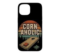 Cornhole Pouf Poire rétro Coucher de Soleil Coque pour iPhone 15