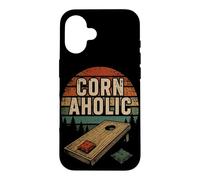 Cornhole Pouf Poire rétro Coucher de Soleil Coque pour iPhone 16