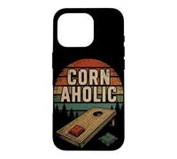 Cornhole Pouf Poire rétro Coucher de Soleil Coque pour iPhone 16 Pro