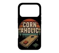Cornhole Pouf Poire rétro Coucher de Soleil Coque pour iPhone 17 Pro