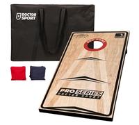 Cornhole Professional - 1 planche - 120 x 60 cm - Sacs de haricots officiels de 15 x 15 cm - Dans un sac de transport - Red Zone Original - Cornhole League 1883