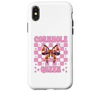Cornhole Queen Pouf Poire Motif Joueur de Cornhole Coque pour iPhone X/XS