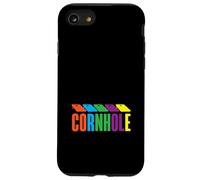 Cornhole Rainbow Cornhole Joueur Amusant Coque pour iPhone SE (2020) / 7/8