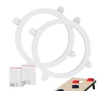 Cornhole Ring Lights - Roches De Planche De Trous À LED Étanche À LED | Lumières Extérieures Accessoires Night Play Backyard Game Glowing Circle Circle Rings Pour Lawn Garden Camping Tailgate Family B