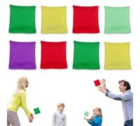 Cornhole Sacs de Haricot Cornhole Bean Bag Set 8 Pièces 5x5cm Jeux de Lancer de Sac de Haricots pour Enfants Adultes, Fêtes De Famille, Jeux De Jardin en Plein Air de Pratique de Vitesse