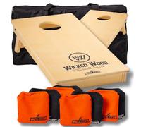 Cornhole Set Mini - Wicked Wood - 60x30cm - Comprend des Pochettes et Un étui de Transport