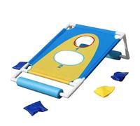 Cornhole Set Pliable Portable Cornhole Set Fun Piscine Jeu d'eau Sac de Sable Lancer Jeu pour Plage Prairie Piscine