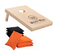 Cornhole Starting Kit - Wicked Wood - Qualité ACL - 90x60 cm - Inclus 1 Planche & 2x4 Sacs - pour Intérieur & Extérieur