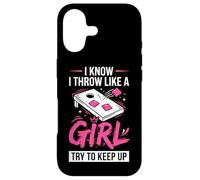 Cornhole Women Lady Funny I Throw Like A Girl Essayer De Suivre Coque pour iPhone 17