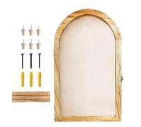 Cornice Per Foto 3D Grande - Espositore In Legno, Cornice Per Foto | Divisori Rimovibili Con Supporto In Lino Per Bouquet Da Sposa, Medaglie, Souvenir, Fotografie, Casa, Tavolo, Parete, Camera Da Lett