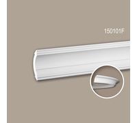 Corniche 150101F Profhome Moulure décorative flexible style Néo-Classicisme blanc 2 m
