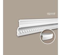 Corniche 150111F Profhome Moulure décorative flexible style Néo-Classicisme blanc 2 m