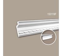 Corniche 150119F Profhome Moulure décorative flexible style Néo-Classicisme blanc 2 m