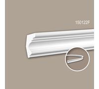 Corniche 150122F Profhome Moulure décorative flexible style Néo-Classicisme blanc 2 m