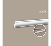 Corniche 150123F Profhome Moulure décorative flexible design intemporel classique blanc 2 m