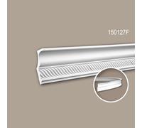 Corniche 150127F Profhome Moulure décorative flexible style Néo-Empire blanc 2 m