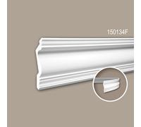 Corniche 150134F Profhome Moulure décorative flexible style Néo-Classicisme blanc 2 m