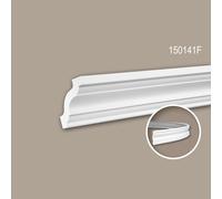 Corniche 150141F Profhome Moulure décorative flexible style Néo-Classicisme blanc 2 m