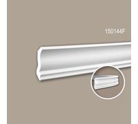 Corniche 150144F Profhome Moulure décorative flexible style Néo-Classicisme blanc 2 m