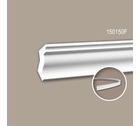 Corniche 150150F Profhome Moulure décorative flexible style Néo-Classicisme blanc 2 m