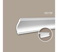 Corniche 150170F Profhome Moulure décorative flexible style Néo-Classicisme blanc 2 m