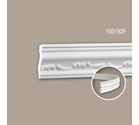 Corniche 150192F Profhome Moulure décorative flexible style Néo-Empire blanc 2 m