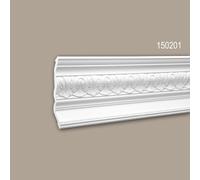 Corniche 150201 Profhome Moulure plafond polyuréthane décorative style Néo-Classicisme blanc 2 m