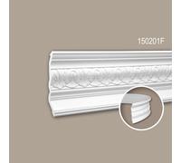 Corniche 150201F Profhome Moulure décorative flexible style Néo-Classicisme blanc 2 m