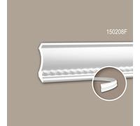 Corniche 150208F Profhome Moulure décorative flexible style Néo-Empire blanc 2 m