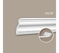 Corniche 150216F Profhome Moulure décorative flexible style Néo-Classicisme blanc 2 m
