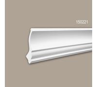 Corniche 150221 Profhome Moulure décorative Éclairage indirect style Néo-Classicisme blanc 2 m