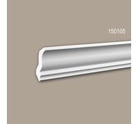 Corniche de plafond 150105 Profhome Moulure polyuréthane décorative style Néo-Classicisme blanc 2 m