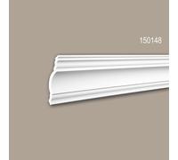 Corniche de plafond 150148 Profhome Moulure polyuréthane décorative style Néo-Classicisme blanc 2 m