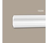 Corniche de plafond 150294 Profhome Moulure polyuréthane décorative style Néo-Classicisme blanc 2 m
