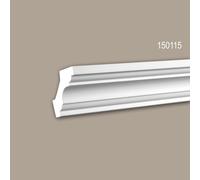 Corniche de plafond 50115 Profhome Moulure polyuréthane décorative style Néo-Classicisme blanc 2 m