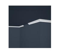 Corniche de Plafond DECOON - Modèle raffiné - Polystyrène - 200 x 2,2 x 2,2 cm