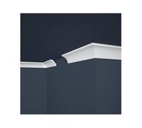 Corniche de Plafond Décorative - Modèle Lisse - Polystyrène - 200x5x5 cm