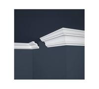 Corniche de Plafond Décorative - Modèle structuré - Polystyrène - 200x8x8 cm