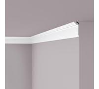 Corniche de Plafond GT NOMASTYL - 117x50x2000mm - Grande Moulure Élancée - Polystyrène Haute Qualité - NOËL & MARQUET - Design Classique Blanc - 2 Mètres