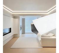 Corniche LED Plafond Bande lumineuse LED bandes canaux en aluminium 1 m - 10 m, canal d'éclairage de moulure de couronne de plafond étanche(16 ft/4.9 m)