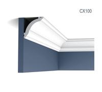 Corniche Moulure Cimaise Décoration de stuc Orac Decor CX100 AXXENT Profil décoratif du mur 2 m.