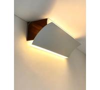 Corniche Plafond Profilé en Aluminium Encastré pour Plinthe à Led, Garniture de Diffuseur de Profilé pour Bande Lumineuse de Plafond d'Armoire de Bureau, 3.3ft 4ft 6ft 6.6ft 8ft(500cm/196.9in/16.4ft)