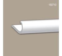 Corniche Profhome 150710 Moulure de plafond Corniche pour éclairage indirect Moulure en stuc Moulure décorative design intemporel classique blanc 2 m