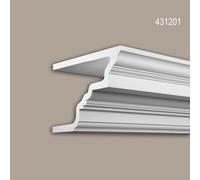 Corniche Profhome 431201 Profil de façade Moulure décorative Moulure décorative style Néo-Classicisme blanc 2 m